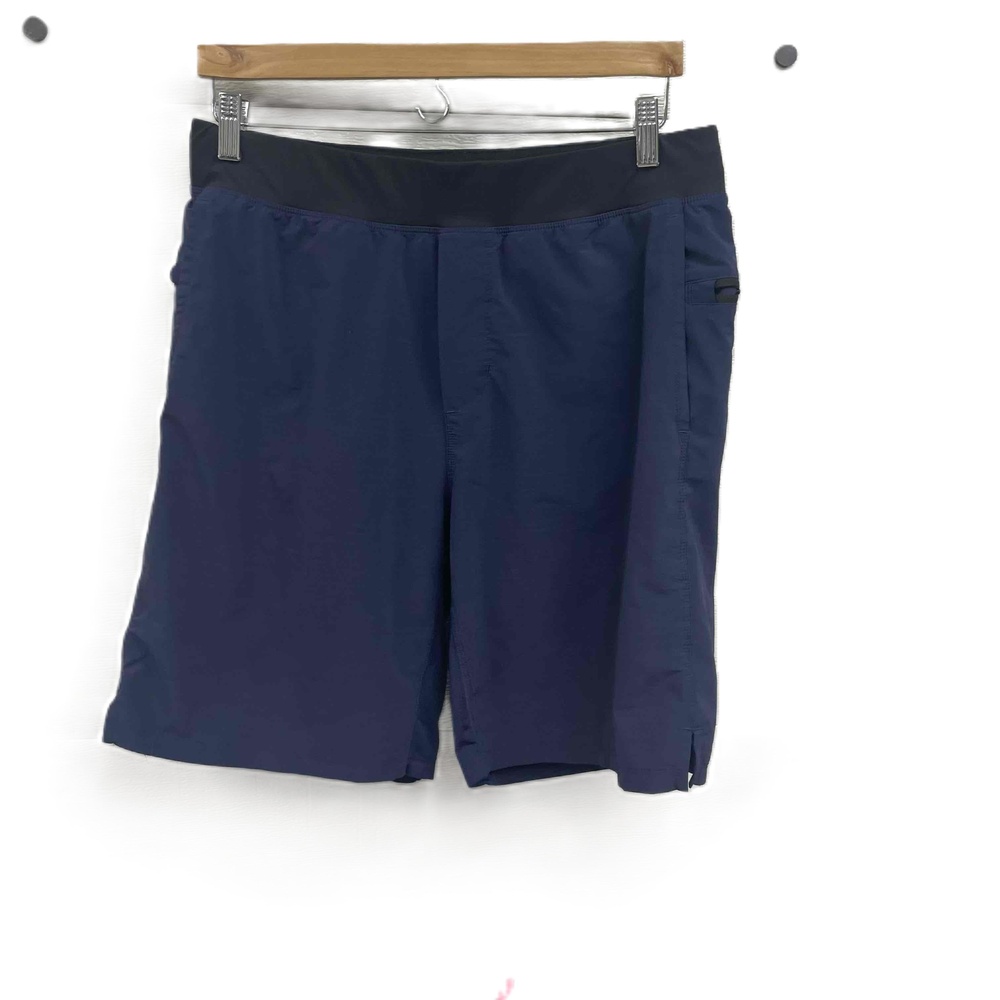 Fabletics‎ Navy Blue Mens Lined “The Franchise” Gym Athletic Shorts Size Large